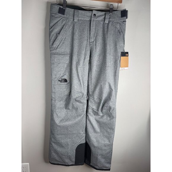NWT THE NORTH FACE Women's Freedom Insulated Snow Ski Pant Heather Grey Size L - Picture 4 of 7